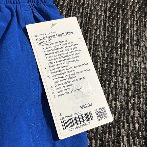 Lululemon NEW pace rival high-rise short 3” - Picture 3 of 9